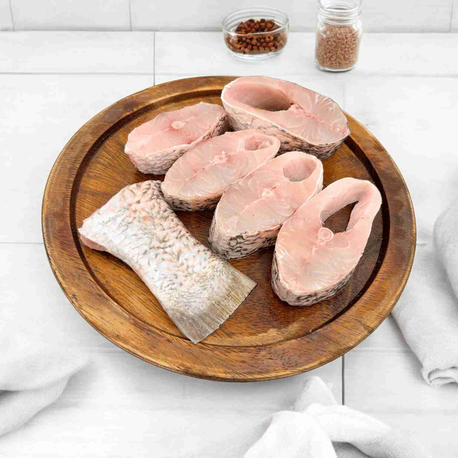 Bhetki Fish-Large Size,Curry Cut with no head